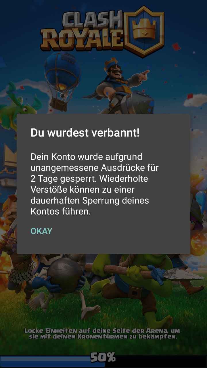 Was passiert, wenn Sie über Clash Royale gemeldet werden?